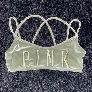 Victoria’s Secret Pink velvet bikini top